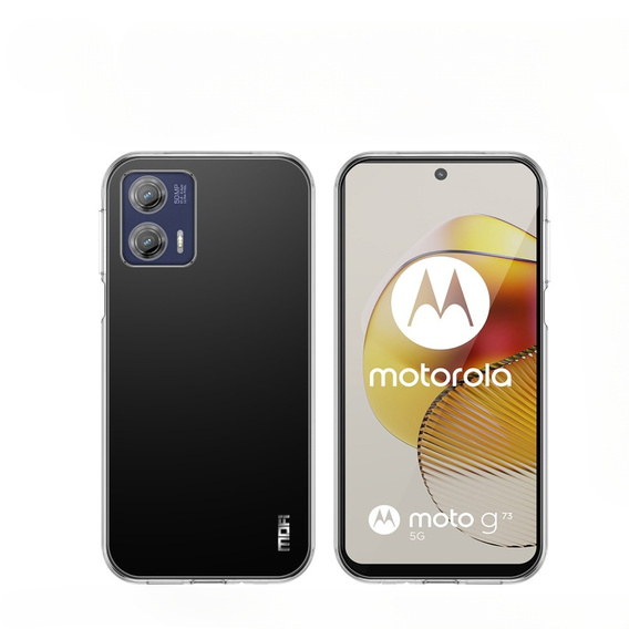 Pouzdro MOFI pro Motorola Moto G73 5G, tenké, průhledné