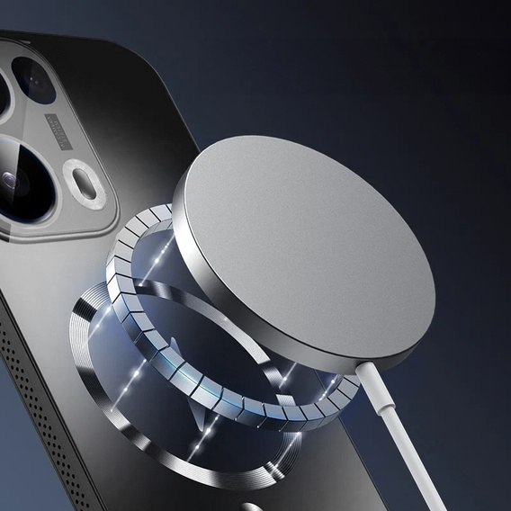Pouzdro pro Oppo Reno 13, MagSafe, stříbrné,