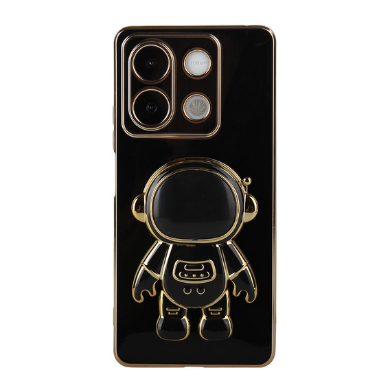 Pouzdro pro Xiaomi Redmi Note 13 5G, Astronaut, černé + 9H tvrzené sklo