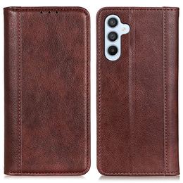 Pouzdro pro Samsung Galaxy A36 5G, Wallet Litchi Leather, hnědé