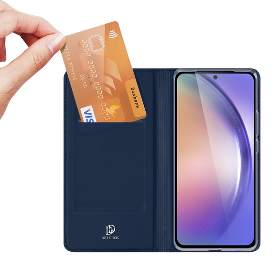 Pouzdro Dux Ducis pro Samsung Galaxy A55 5G, Skinpro, námořnicky modré