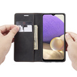 Pouzdro CASEME pro Samsung Galaxy A32 5G, Leather Wallet Case, černé