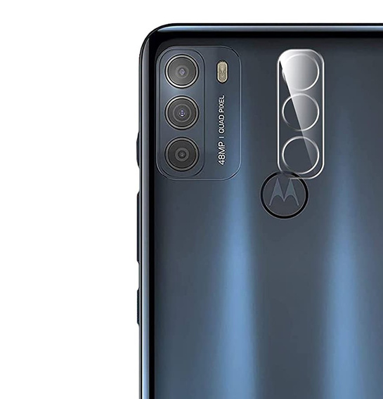 Tvrzené sklo na fotoaparát pro Motorola Moto G50, modré