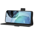 Klopové pouzdro pro Motorola Moto G72, Wallet Litchi Magnet, černé