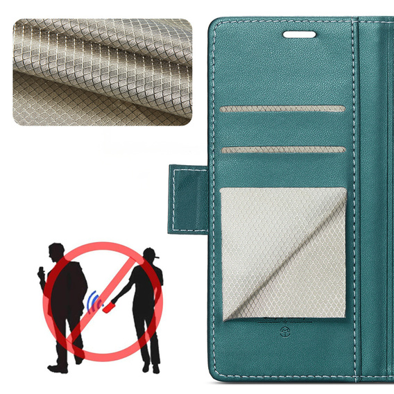 CASEME Litchi Peněženkové flipové pouzdro pro Samsung Galaxy Z Fold7 5G