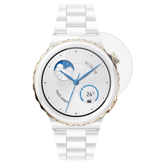 3x ERBORD Hydrogelová fólie pro Huawei Watch GT 3 Pro 43mm