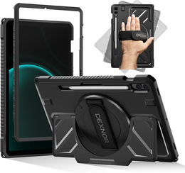 Pouzdro Dexnor 360° s řemínkem a držákem stylusu pro Samsung Galaxy Tab S9 FE+