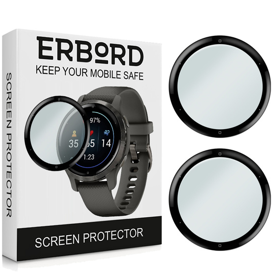 2x hybridní sklo ERBORD pro Garmin Venu 2S