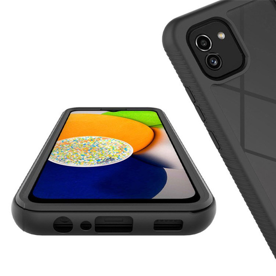 Pouzdro pro Samsung Galaxy A03, Shockproof, s fólií, černé