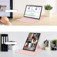 Pouzdro s klávesnicí pro Lenovo Tab M11, Rotary 360° Leather, růžové