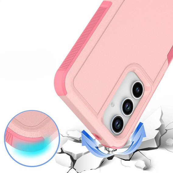 Pancéřované pouzdro pro Samsung Galaxy A56 5G, Dual Shockproof, růžové