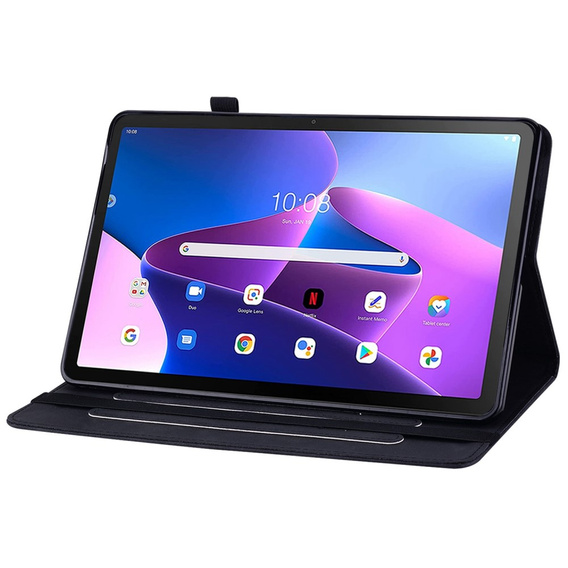 Pouzdro pro Lenovo Tab M10 10.1 Gen 3, Wallet Pen Slot, černé