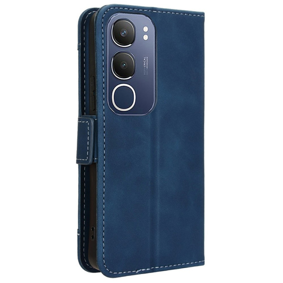 Klopové pouzdro pro Vivo Y19s, Card Slot, námořnicky modré