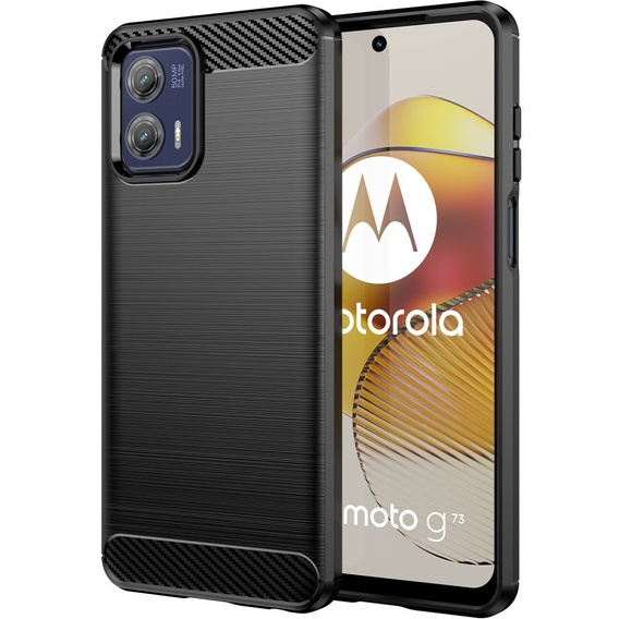 Pouzdro pro Motorola Moto G73 5G, Carbon, černé