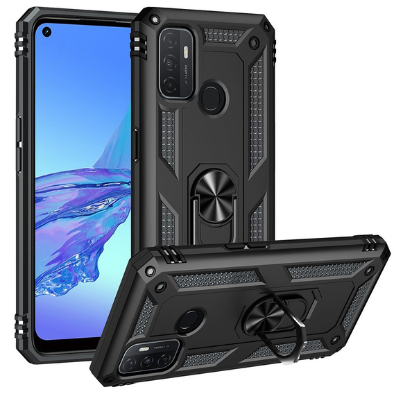 Pancéřové pouzdro pro Oppo A53 / Oppo A53s / A32 4G, Nox Case Ring, černé