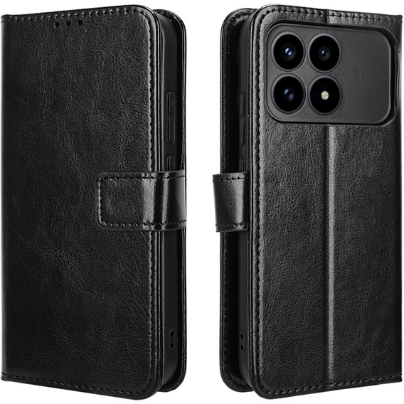 Pouzdro s klopou Crazy Horse Wallet pro Xiaomi Poco F8 Pro