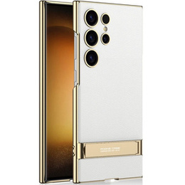 Pouzdro pro Samsung Galaxy S24 Ultra, Electro Frame Leather, se stojánkem, černé