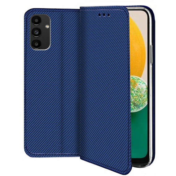 Pouzdro pro Samsung Galaxy A54 5G, Smart Magnet, námořnicky modré + sklo 9H