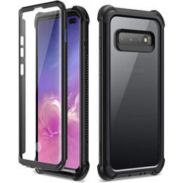 Pouzdro pro Samsung Galaxy S10 Plus, Dexnor Full Body Rugged, transparentní / černé