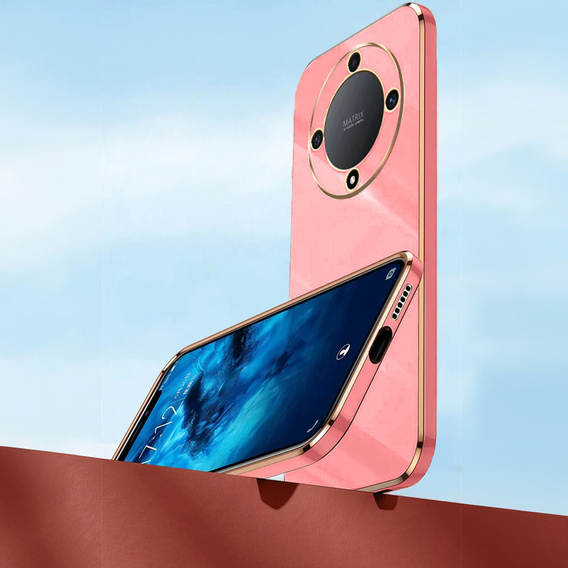 Pouzdro pro Honor Magic 6 Lite 5G, Glamour CamShield, červené