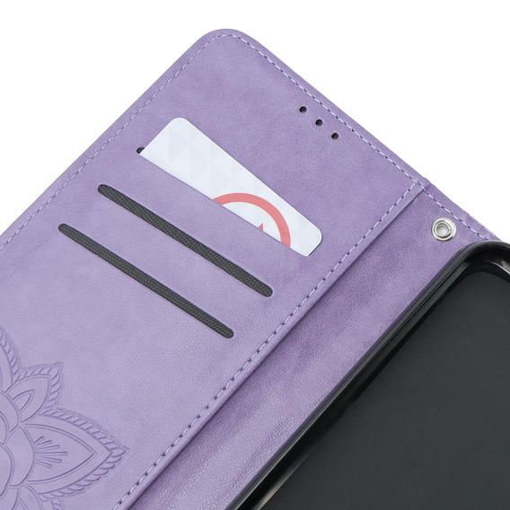 Klopové pouzdro pro Xiaomi Poco X6 5G, Butterfly, fialové