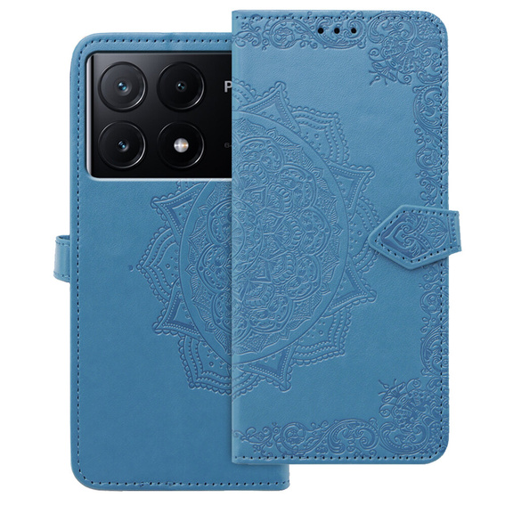 Klopové pouzdro pro Xiaomi Poco X6 Pro 5G, Mandala, růžové rose gold