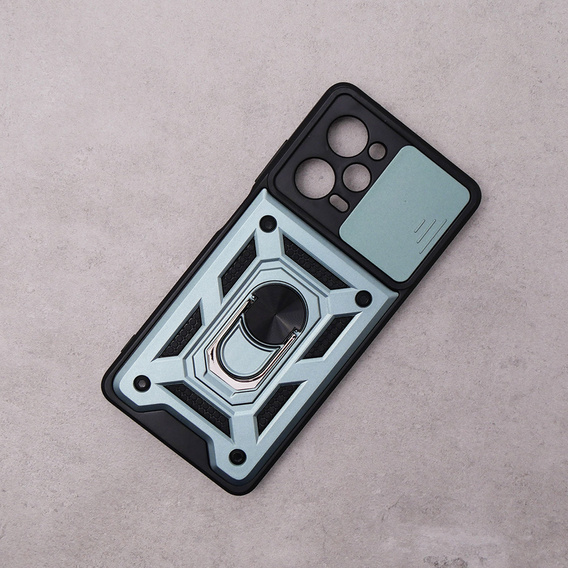 Pouzdro pro Xiaomi Poco X5 Pro 5G, CamShield Slide, zelený