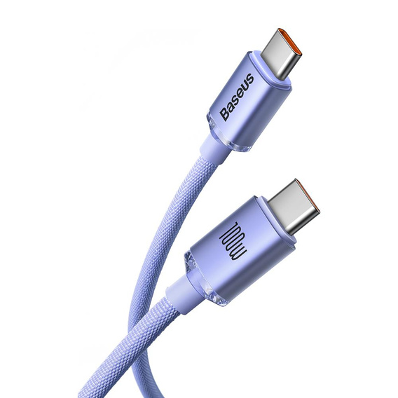 Baseus Crystal Shine kabel USB-C – USB-C 100 W pro zařízení s portem USB-C