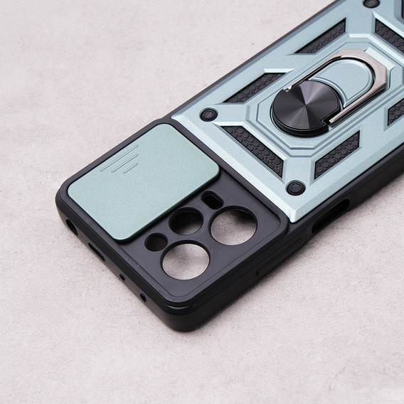 Pouzdro pro Xiaomi Poco X5 Pro 5G, CamShield Slide, zelený
