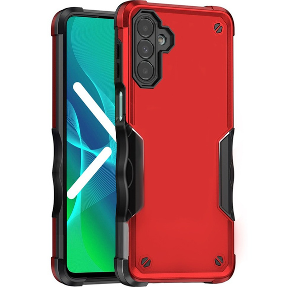Pancéřové pouzdro pro Samsung Galaxy A14 4G/5G, Dual-Layer, červené