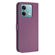 Klopové pouzdro pro Xiaomi Redmi Note 13 5G, BINFEN Wallet, tmavě fialové