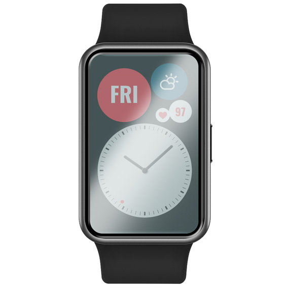 2x hybridní sklo ERBORD pro Huawei Watch Fit