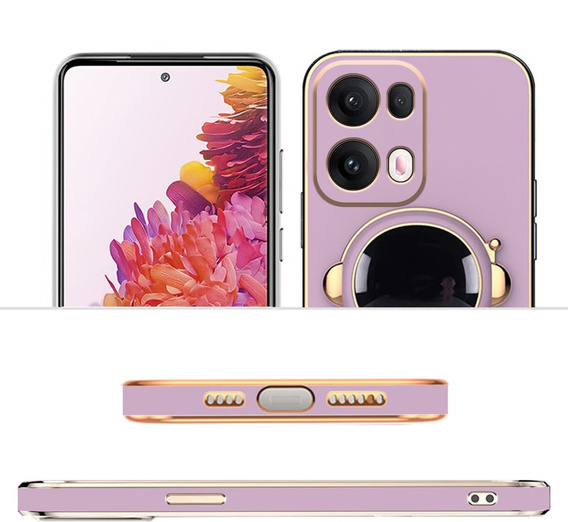 Pouzdro pro Oppo Reno 13, Astronaut, fialové