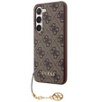 Pouzdro GUESS pro Samsung Galaxy A55, 4G Charms Collection Hardcase, hnědé
