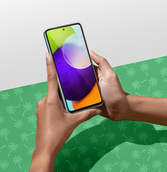 Tvrzené sklo 5D Full Glue Smart Palm pro Samsung Galaxy A52/A52s