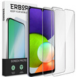 2x tvrzené sklo pro Samsung Galaxy A22 5G, ERBORD 9H Hard Glass na displeji