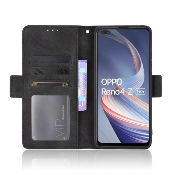 Klopové pouzdro pro Oppo Reno 4 Z 5G, Card Slot, černé