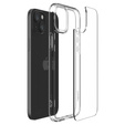 Pouzdro Spigen pro iPhone 15, Ultra Hybrid, průhledné + 9H tvrzené sklo