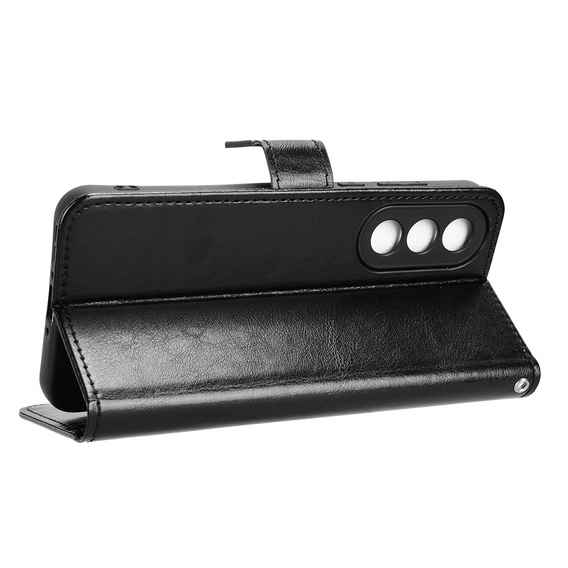 Klopové pouzdro pro OnePlus Nord 5, Crazy Horse Wallet, černé
