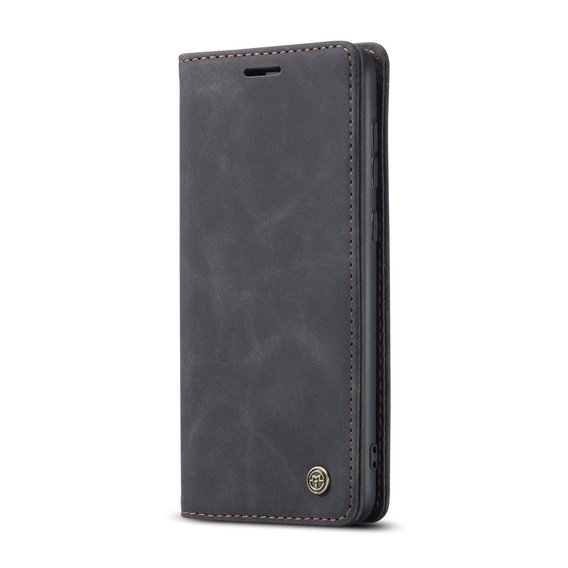 Pouzdro CASEME pro Samsung Galaxy S21 FE, Leather Wallet Case, černé