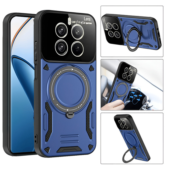 Obrněné pouzdro pro Realme 12 Pro 5G / 12 Pro+ 5G, Magnetic Ring, modré