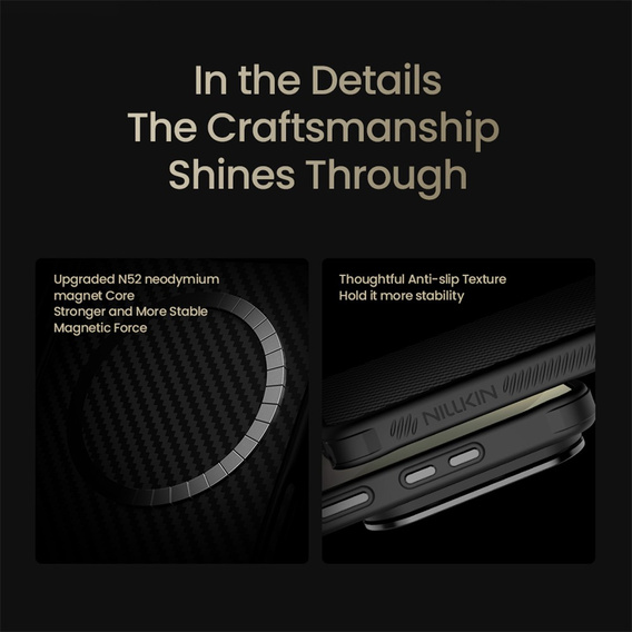 Pouzdro Nillkin Carboprof MagSafe pro Samsung Galaxy S26 Ultra, černé