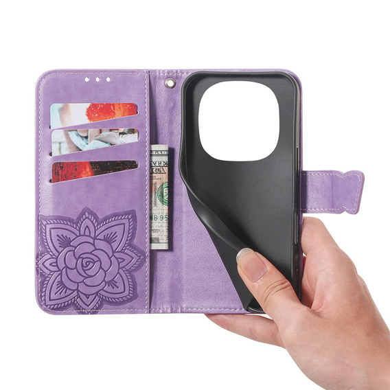 Pouzdro s klopou Butterfly pro Xiaomi Redmi Note 15 Pro Plus 5G / Poco M8 Pro 5G