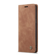 Pouzdro CASEME pro Samsung Galaxy S8, Leather Wallet Case, hnědé
