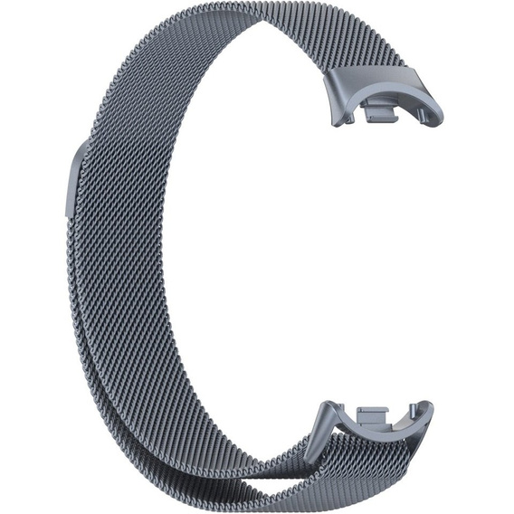 Milánský náramek s pouzdrem pro Xiaomi Smart Band 10 / 9 / 8, šedá