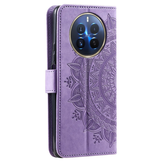 Klopové pouzdro pro Realme 12 Pro 5G / 12 Pro+ 5G, Mandala, fialové
