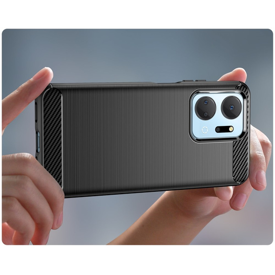 Pouzdro pro Honor X7a 5G, Carbon, černé