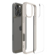 Pouzdro Spigen pro iPhone 16 Pro Max, Ultra Hybrid, transparentní / titanová + 9H tvrzené sklo