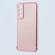 Pouzdro pro Samsung Galaxy S21 FE, Electro heart, růžové rose gold
