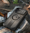 Pancéřové pouzdro pro iPhone 16, Dexnor CamProtect MagSafe, černé